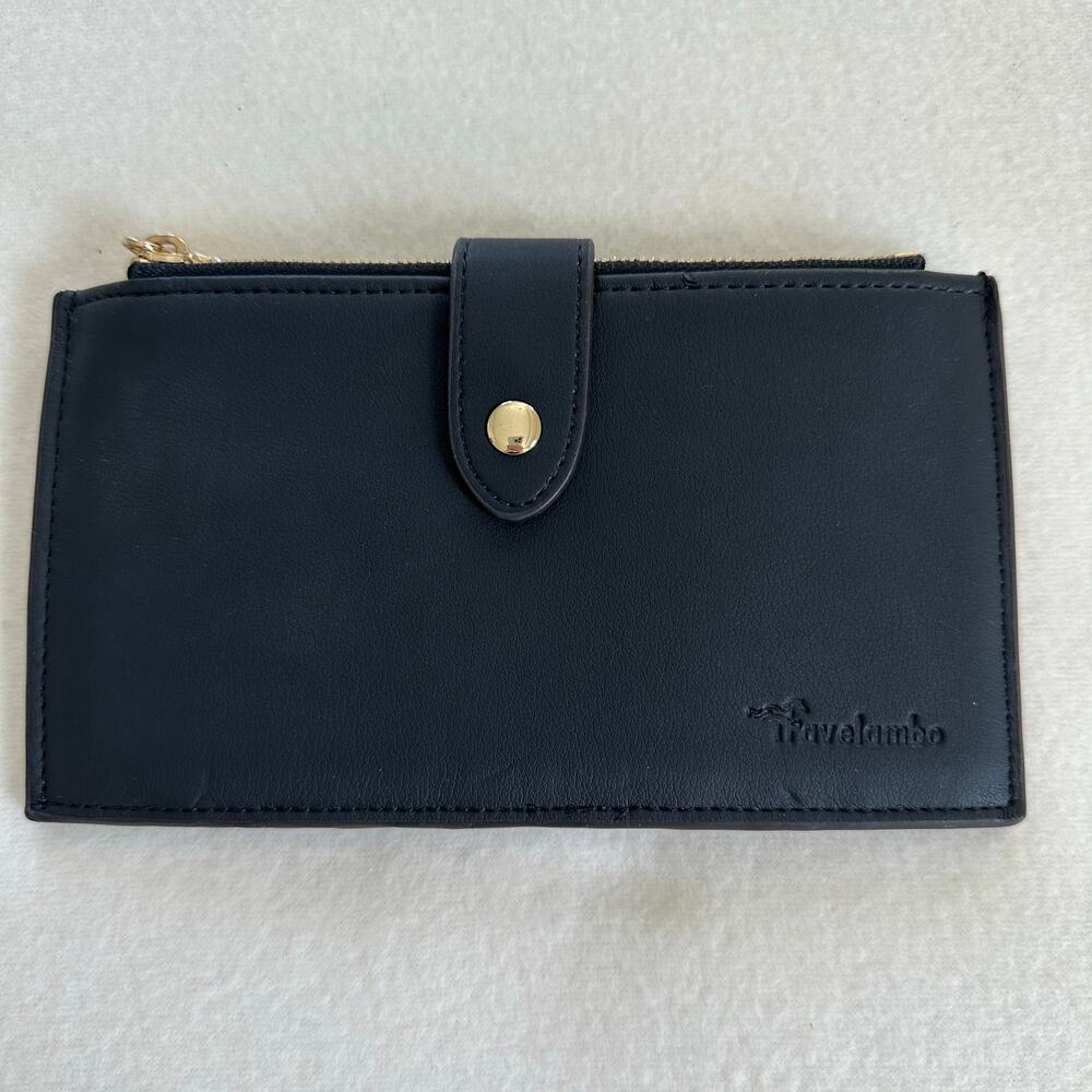 Travelambo Women RFID Blocking Bifold Wallet Black Brand New